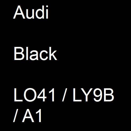 Audi, Black, LO41 / LY9B / A1.